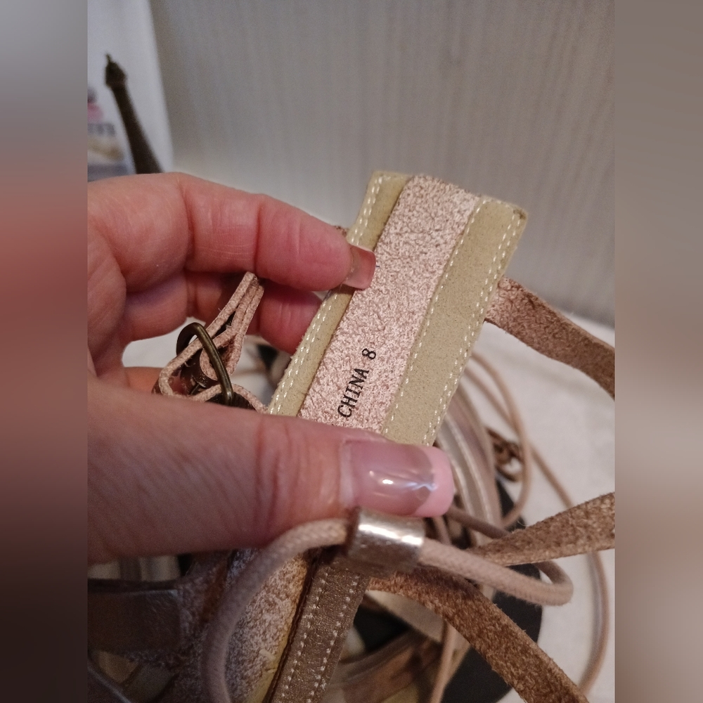 Free People Elegant Tan Gladiator Sandals - Picture 6 of 7